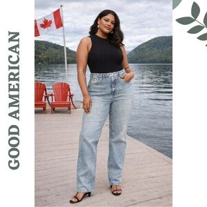 Good American Good Icon High Rise Straight 18